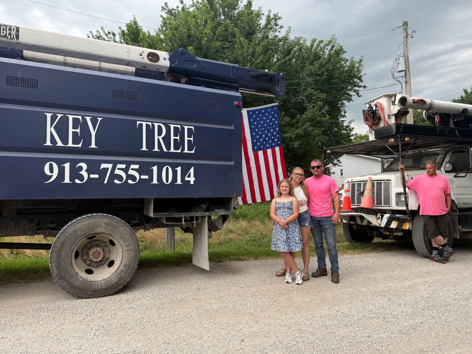 July 4th, lining up for the parade.